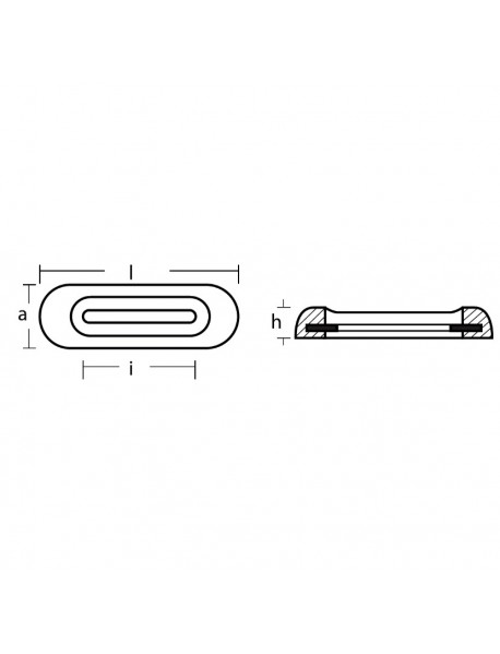 Tecnoseal Kıç Ayna Tutyası Faırlıne 200x65x32mm