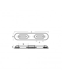 Tecnoseal Kıç Ayna Ve Gövde Tutyası Faırlıne 320x65x35mm