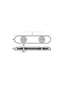 Tecnoseal Kıç Ayna Ve Gövde Tutyası Faırlıne 455x90x40mm