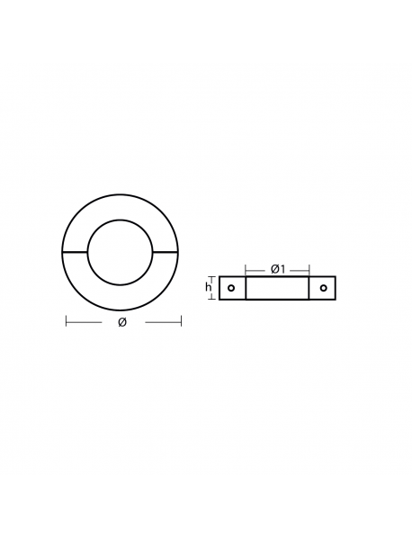 Tecnoseal Dar Şaft Tutyası Ø45mm Tecnoseal Dar Şaft Tutyası Ø45mm